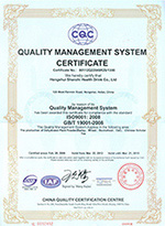 ISO 9000証明書（英語）